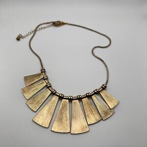 Gold statement necklace